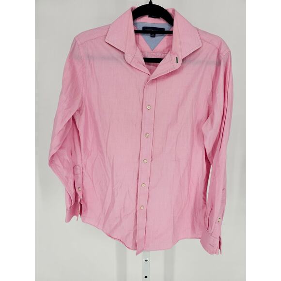 Tommy Hilfiger Other - Tommy Hilfiger Mens Sz 15 32-33 Slim Fit Button Up Dress Shirt Pastel Pink